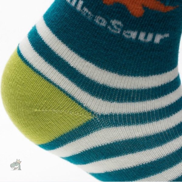 Chaussettes douces au design de dinosaure