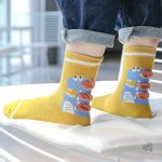 Chaussettes mignonnes à thème dinosaure pour tous