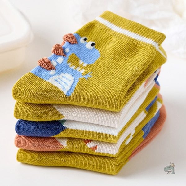 Accessoire ludique : chaussettes dinosaure pour petits