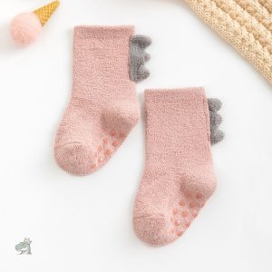 Chaussettes pour enfants avec adorable motif de dinosaure