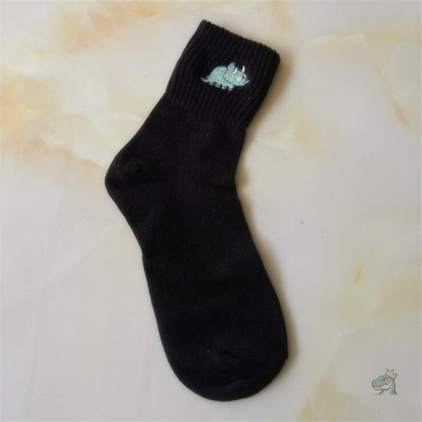 Chaussettes avec motif de dinosaures colorés