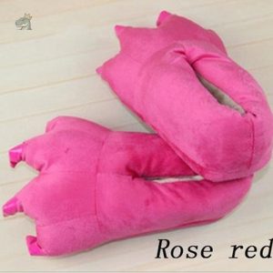Chaussons dinosaure rose pour fille
