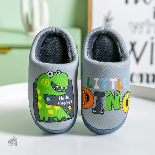 chausson-enfant-dinosaure-1 Chausson enfant dinosaure doux et coloré