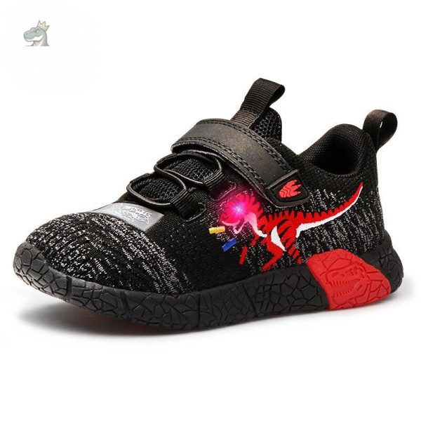 Chaussures à empreintes de dinosaure colorées