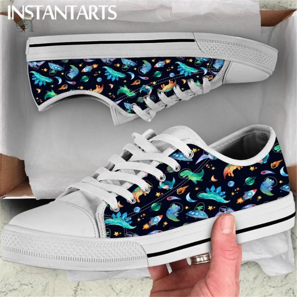Design amusant de chaussures plates dinosaure