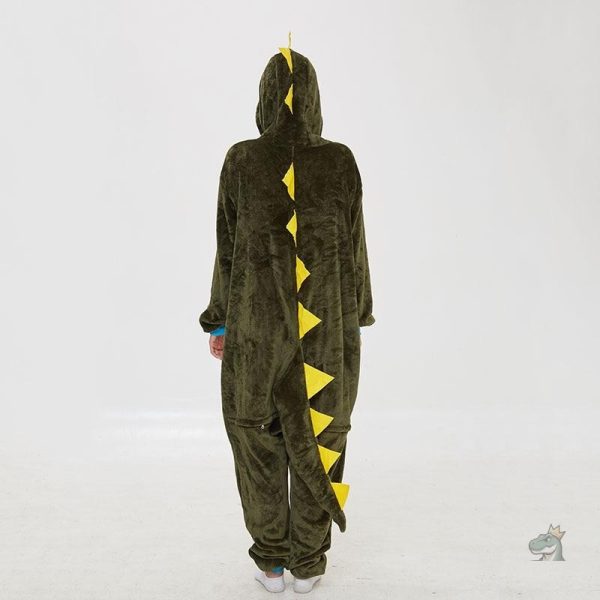Combinaison pyjama adulte à thème dinosaure