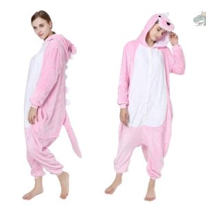 Pyjama Dinosaure Combinaison Rose