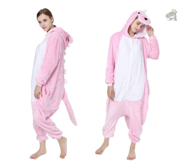 combinaison-pyjama-dinosaure-rose-1 Pyjama Dinosaure Combinaison Rose