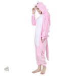 Combinaison dodo dinosaure en rose tendre