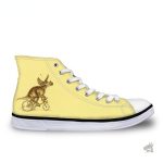 Sneakers colorées avec design dinosaure
