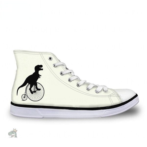 Baskets uniques avec illustration de dinosaure