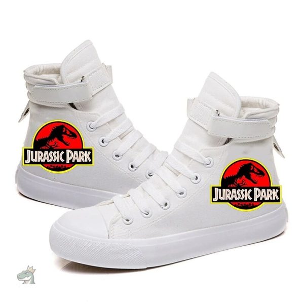 Baskets à l'effigie de dinosaures joyeux