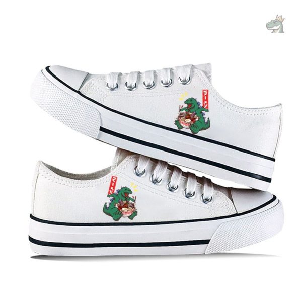 Chaussures à motif dinosaure coloré