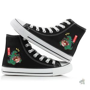 Modèle de converses avec design dinosaure