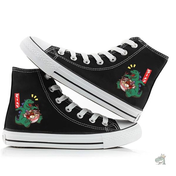 Modèle de converses avec design dinosaure