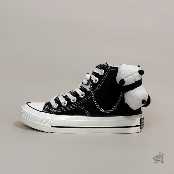 Chaussures Kawaii avec motif dinosaure coloré