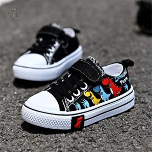 Chaussures dinosaure à scratch, design amusant
