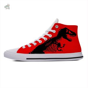 Baskets à motifs de dinosaures pour un style amusant