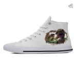 Converse originales avec illustrations de dinosaures colorés