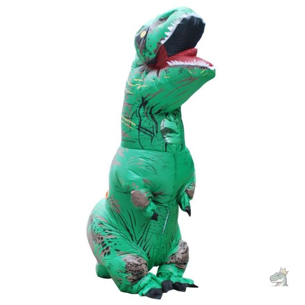 costume-t-rex-realiste-1 Costume T-Rex vert pour enfants, parfait pour les fêtes
