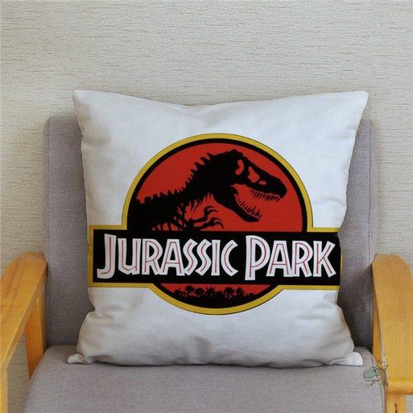 Coussin dinosaure à motif vibrant