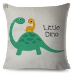 Coussin dinosaure doux au toucher