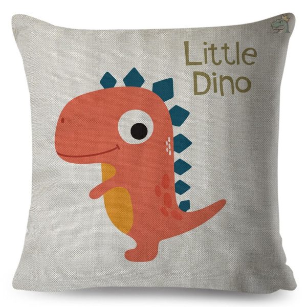 Coussin dino pour un coin lecture