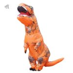 Costume dinosaure T-Rex orange réaliste pour enfants