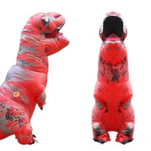 Déguisement dinosaure T-Rex, couleur rouge, pour fêtes et événements