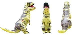 Déguisement dinosaure T-Rex, couleur jaune vif