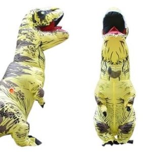Déguisement dinosaure T-Rex, couleur jaune vif