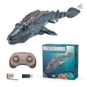 Dinosaure télécommandé flottant pour des aventures aquatiques