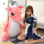 Détails sur la peluche dinosaure rose, taille variée 40-80 cm