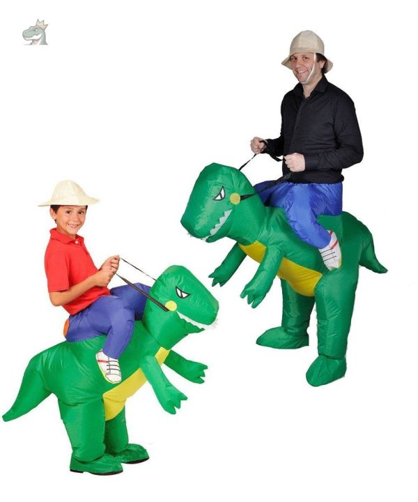 Déguisement dinosaure gonflable pour fêtes et animations