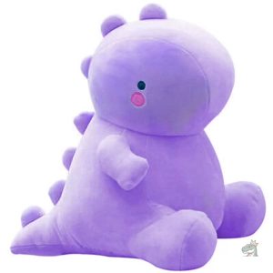 Peluche dinosaure violet