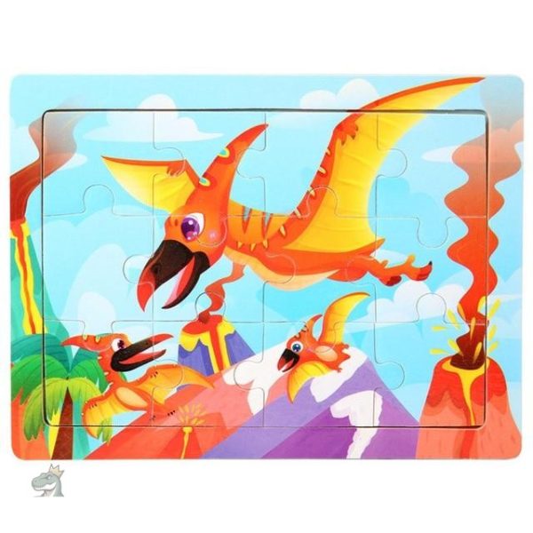 dinosaure-puzzle-1-1 Puzzle Dinosaure Pteranodon 12 pièces
