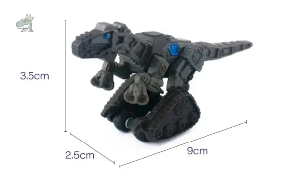 Vélociraptor sur chenilles, véhicule dinosaure pour enfants