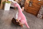 Peluche Dinosaure bébé Dilplodocus rose 50cm
