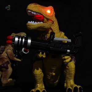 Tyrannosaure Commando télécommandé en action
