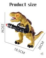 Jeu interactif avec un dinosaure commando télécommandé