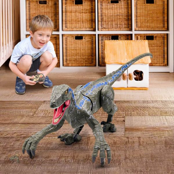 dinosaure-telecommande-jurassic-world-1 Raptor Blue télécommandé de Jurassic World