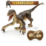 Dinosaure télécommandé Raptor Blue en action