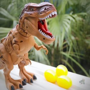 Dinosaure télécommandé avec fonction de cracher du feu