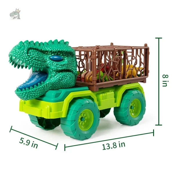 Modèle de voiture T-rex aux couleurs vives