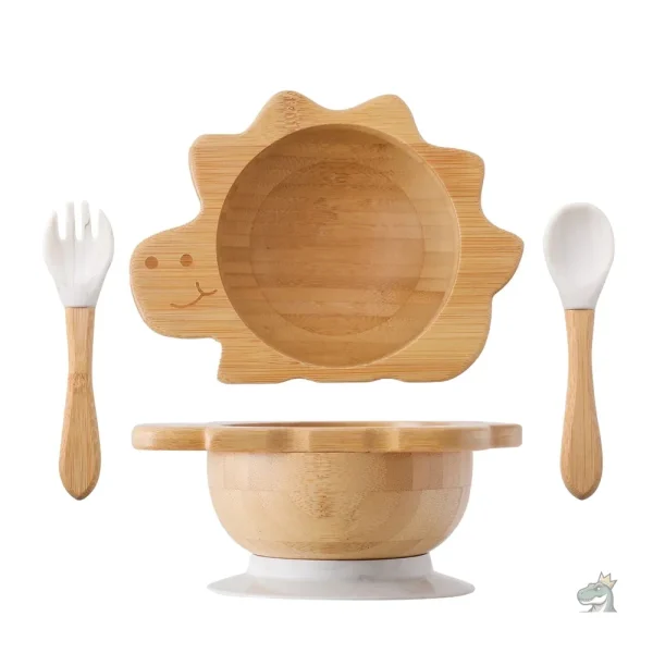 Tasse en bamboo avec illustration de dinosaure