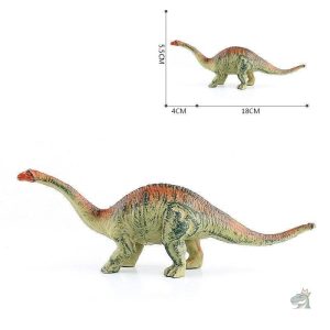 Figurine de dinosaure Brontosaurus en plastique coloré