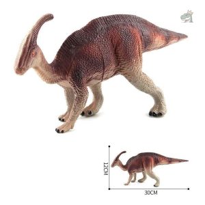 Figurine géante de dinosaure Parasaurolophus en plastique