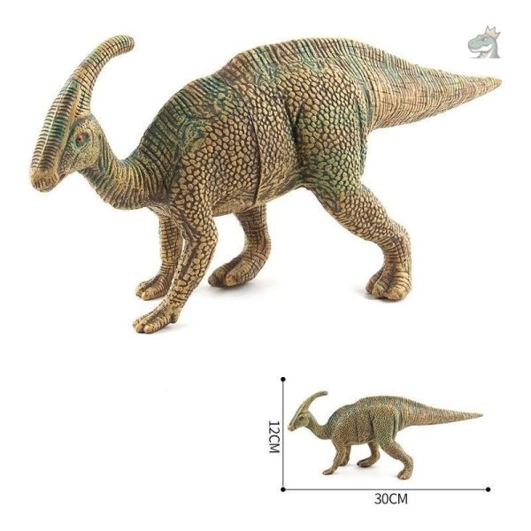 figurine-dinosaure-parasaurolophus-vert-1 Figurine Parasaurolophus verte en plastique de dinosaure