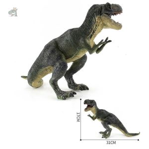 Figurine géante de Tyrannosaurus vert en plastique durable
