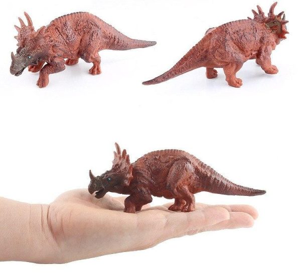 Jouet dinosaure Tricératops, idéal pour les collections et jeux d’enfants
